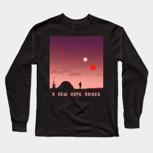 A New Hope Arises Long Sleeve T-Shirt by FenHarel